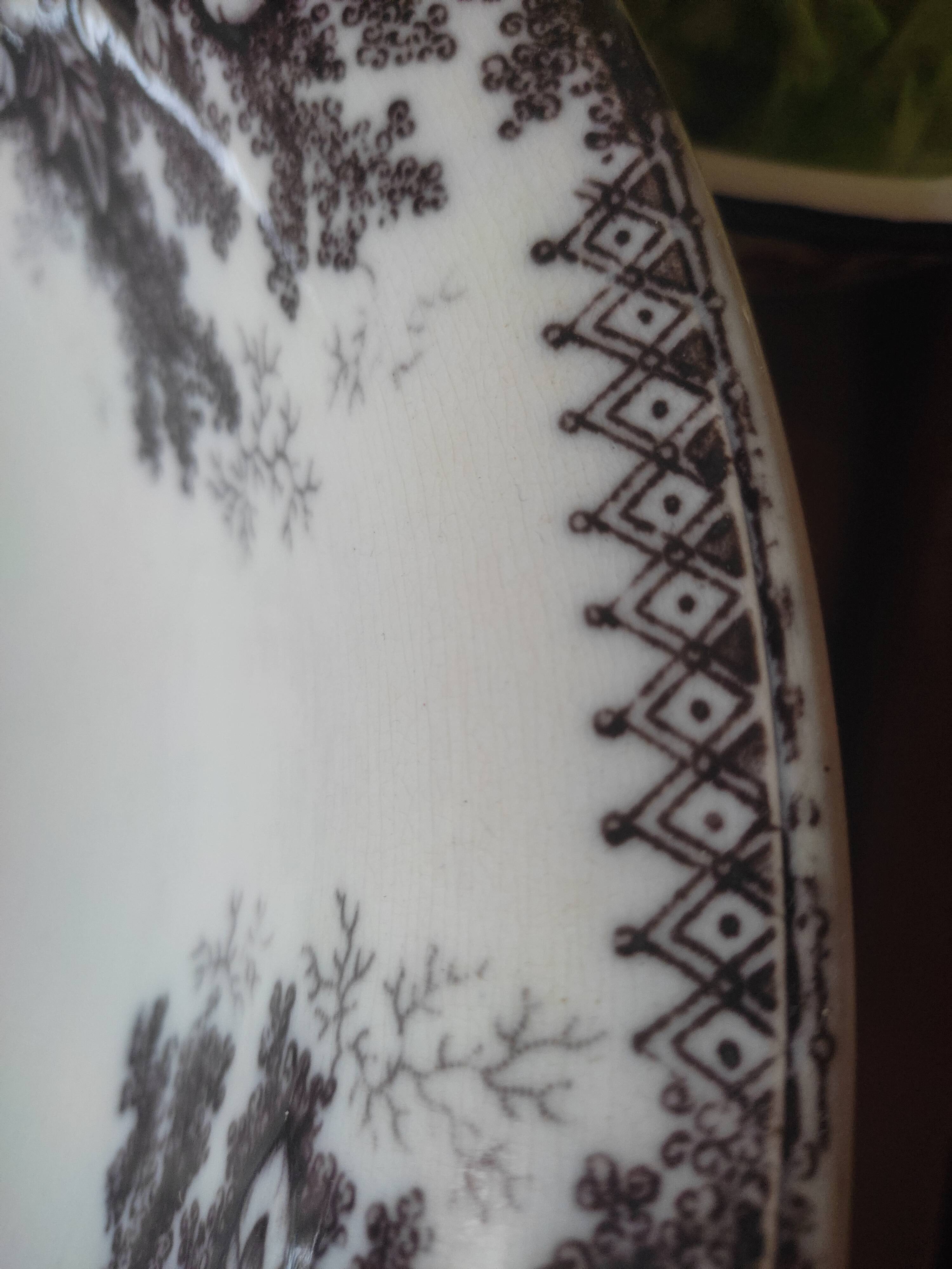 Salad bowl Sarreguemines old