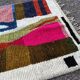 Authentic handmade rug with colourful patterns, size 150/250 cm.