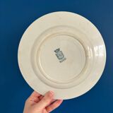 Set of 6 Antique Ironstone Plates from St Amand – Beautiful Vintage Patina