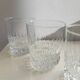 Set of 4 vintage glass whiskey glasses