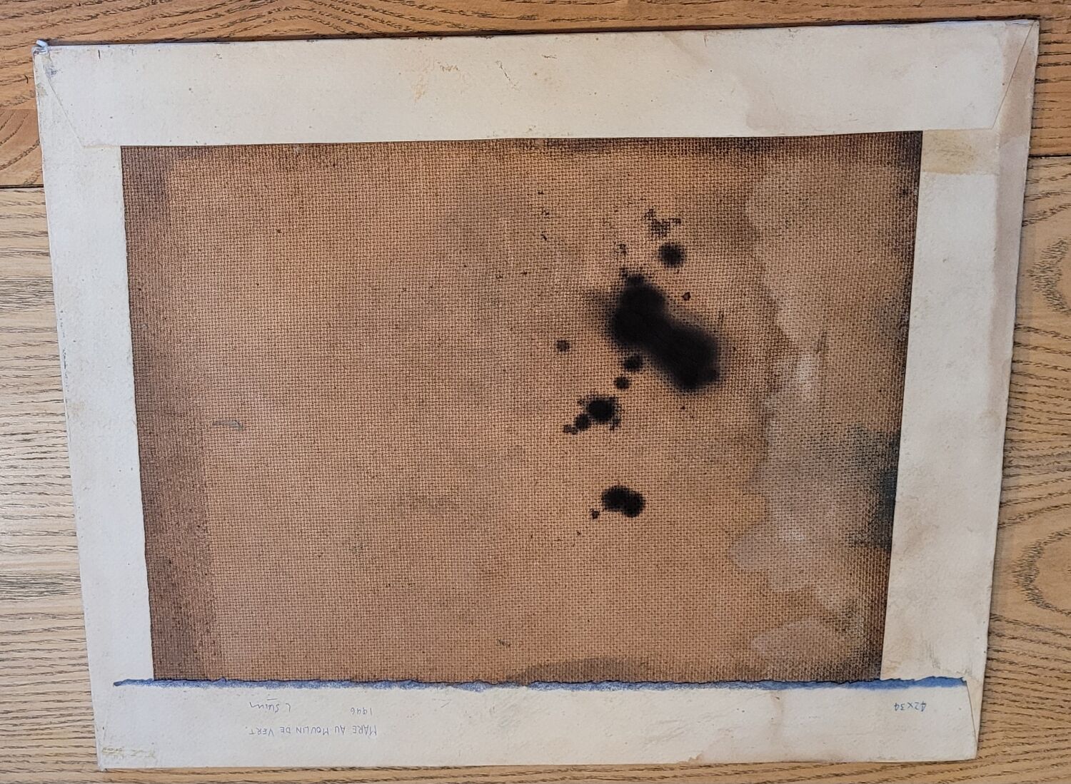 Oil on panel from 1946 signed L. Steiner