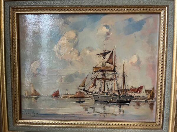 Peinture à l’huile Ernest Vauthrin