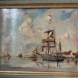 Oil painting by Ernest Vauthrin