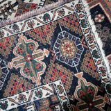 Antique Persian Afshar rug 115cm x 142cm 1920s - 1C1237