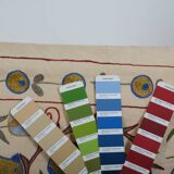 Hand knotted rug, vintage Turkish rug 54x187 cm