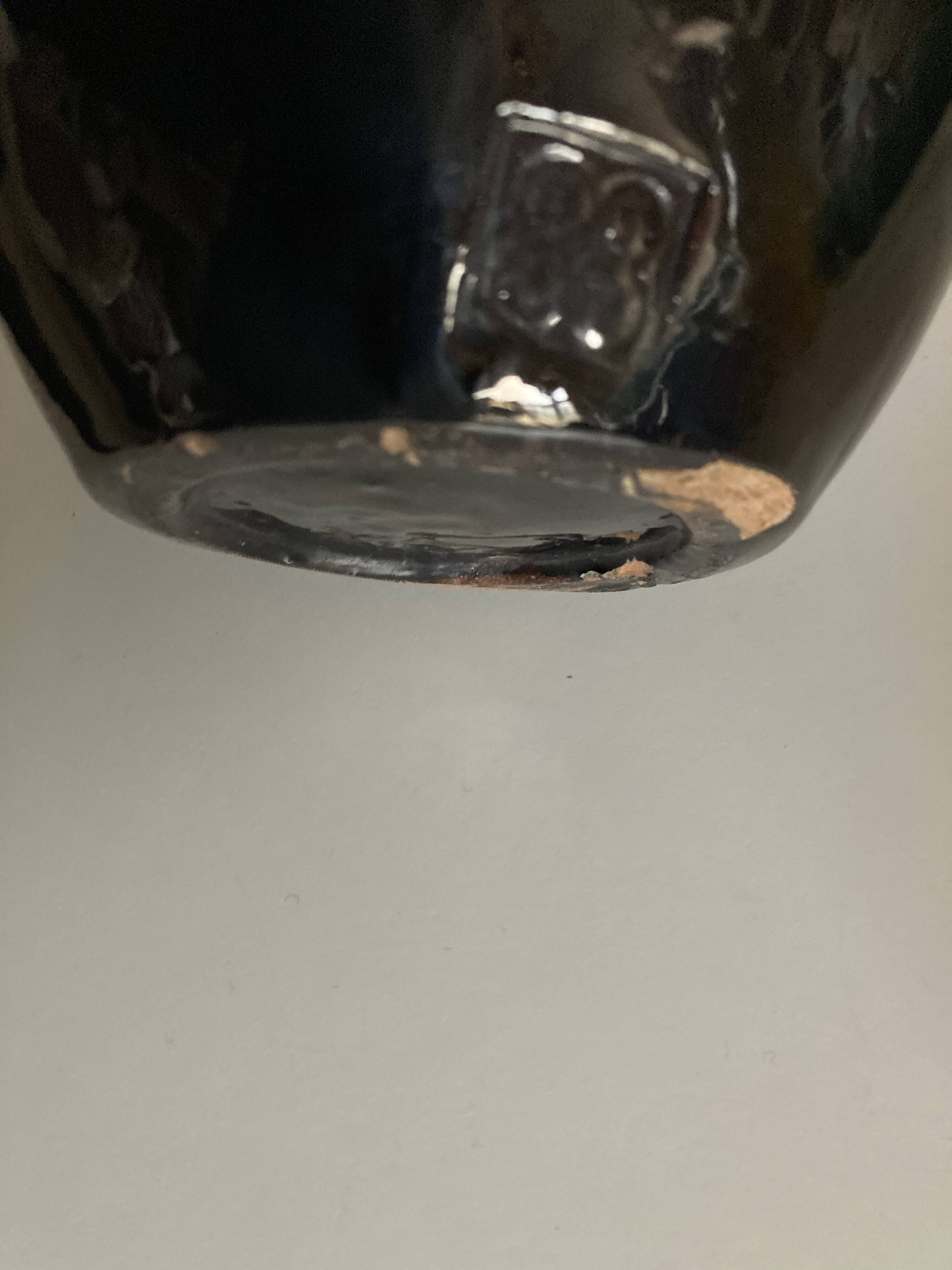 Flower vase in glazed earthenware from Biot 1950