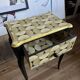Upcycled Art Deco bedside table – gold & vintage mirrors