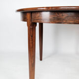 Dining table in rosewood with extension, of Danish design from the 1960s.