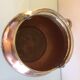 Cache pot pot cauldron in hammered red copper / vintage 60s-70s