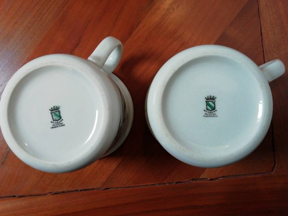 Weidmann cups pozellan prodotto italiano