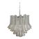 Murano Glass Sputnik Chandelier With Clear "Seghettata" Italian Glass