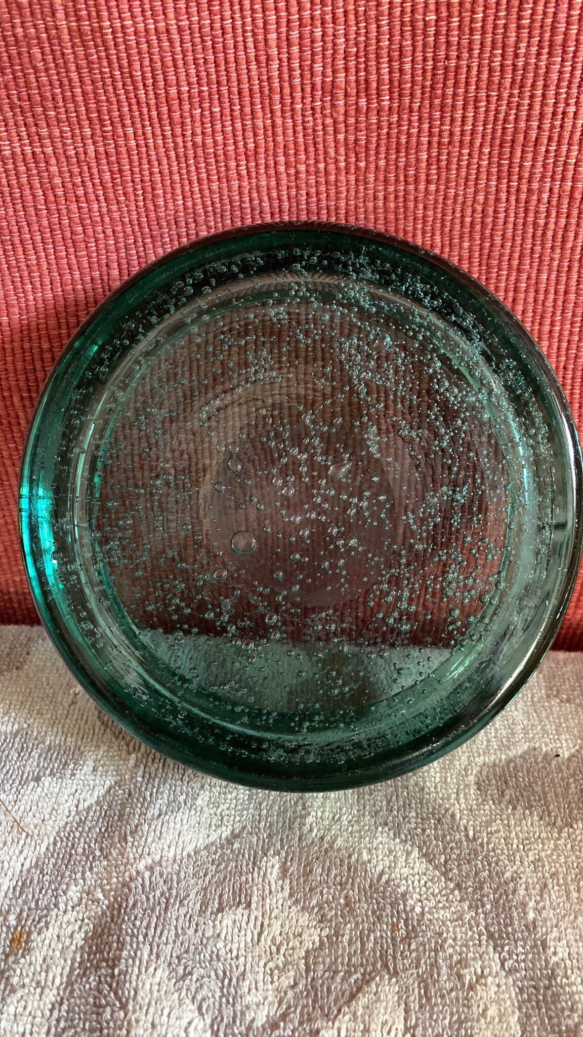 Cendrier vintage bleu