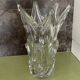 Old large giraffe vase with spikes, crystal, VANNES, Art Deco design, 35 cm.