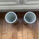 Paire vase rouleau porcelaine de Chine