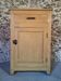 Vintage French Kitchen Work Cabinet - Rustic Painted Pine with Drawer and Cupboard (112 x 70 x 82 cm)