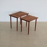 Vintage teak nesting tables
