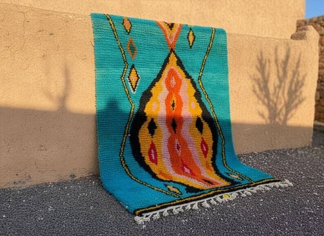 Tapis bérbere rare artisanal 200cmx300cm