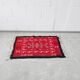 Tapis en laine tissé à la main avec motif d'alpaga de lama 64x102cm