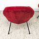 Chaises longues rouges par Fritz Neth pour Correcta, années 1950, ensemble de 2
