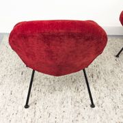 Red loungers by Fritz Neth for Correcta, 1950s, set of 2