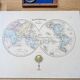 Antique world map, printed in 1852