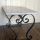 Table low white marble