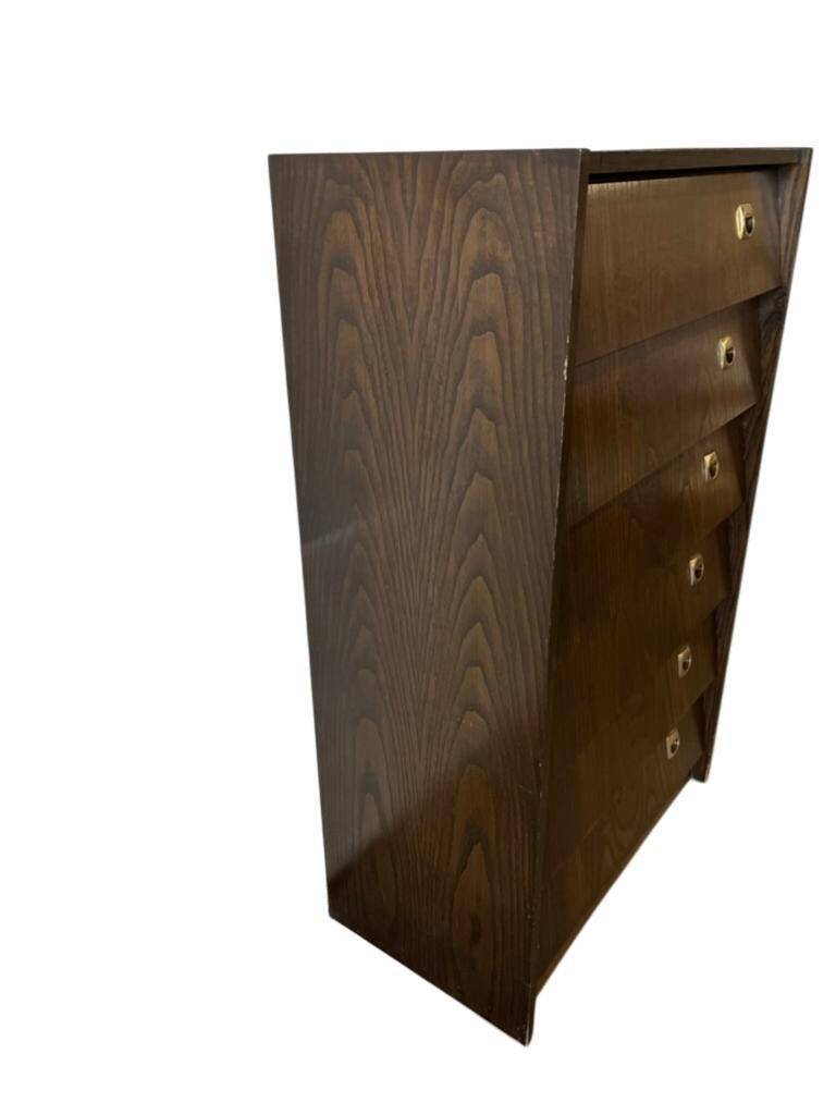 Vintage wooden shoe cabinet / drop-leaf furniture