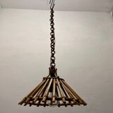 Rattan vintage Light Pendants Set of 2 1960’s