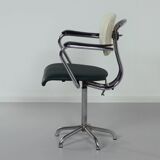 Industrial office chair with armrests by toon de wit for de wit, 1950s | gr