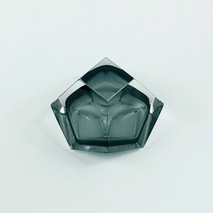 Diamond-Shaped Murano Glass Catchall by F. Poli for Seguso, Italy, 1970s