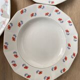 Set of 6 Porcelor Ceranord earthenware soup plates