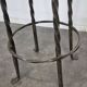 Pair of wrought iron stools
