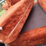 Modular velvet sofa bench 5 blocks