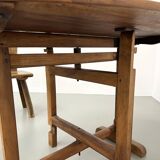 Antique winegrower's table in solid walnut