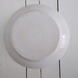 Round dish porcelain on fire