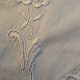 Hand-embroidered oval placemat