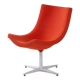 Y’s swivel armchair by Christophe Pillet for Cappellini, 1990s, orange-red