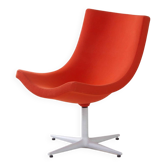 Y’s swivel armchair by Christophe Pillet for Cappellini, 1990s, orange-red
