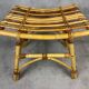 1970s rattan stool from the south of France