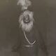 Vintage ethnographic photograph of a West African ritual 43 x 43 cm