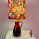 Lampe vase upcyclée des années 70 de Bay Keramik