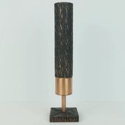Footed copper vase brutalist minimalist design 1960s ikebana flower vase