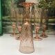 Vintage Rosaline Champagne Flutes