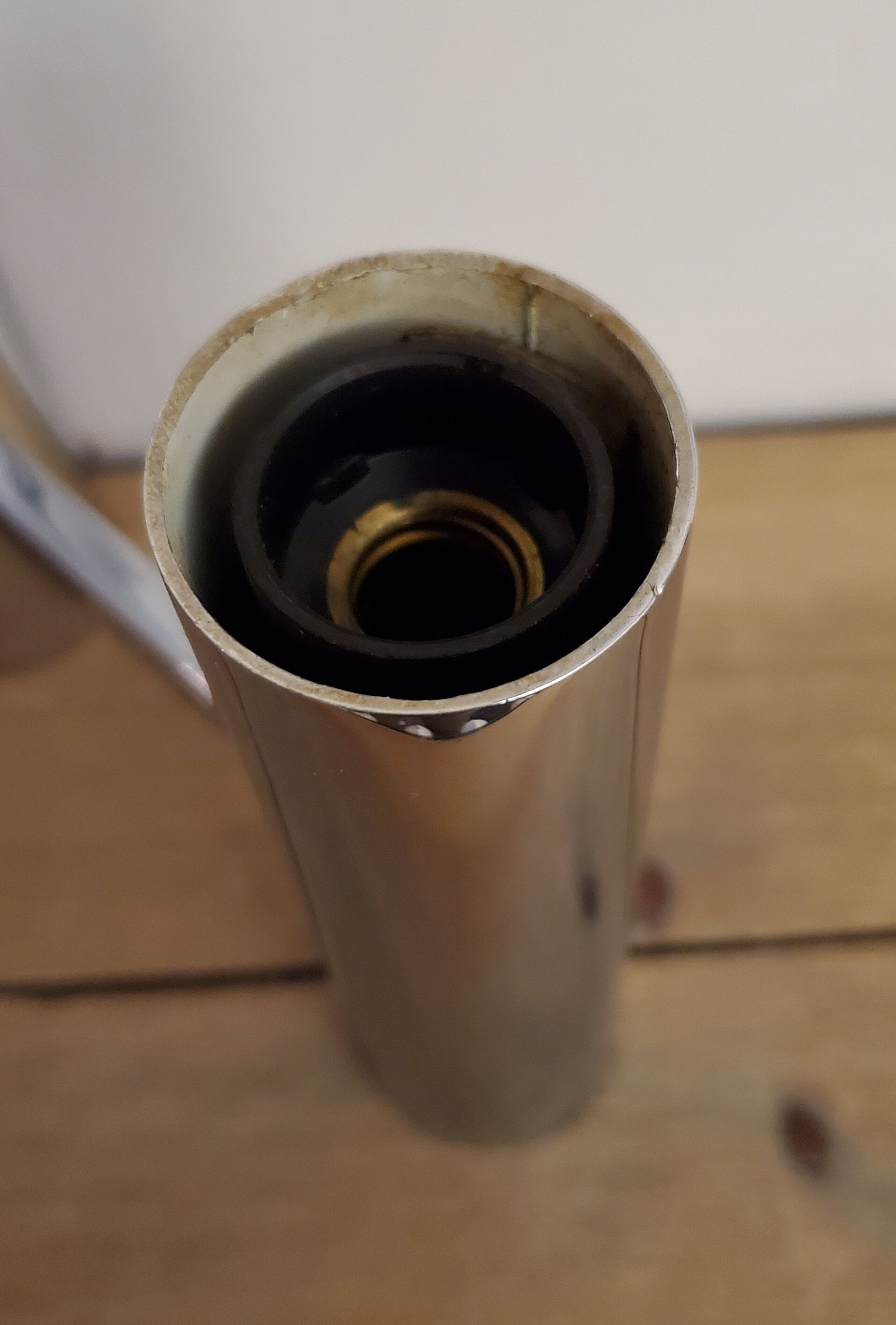 70's chrome wall light