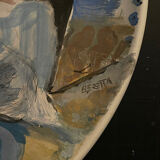 Unique signed ceramic plate