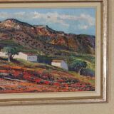 Original Swedish Oil on Canvas – “Bergsby Taragona” by Henry Eldin