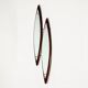 Italian sculptural wall mirror in wood from the 1960s.