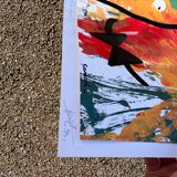 Contemporary oil painting on paper 1994 signed