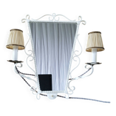 Miroir avec appliques murales