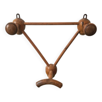 Wooden coat rack